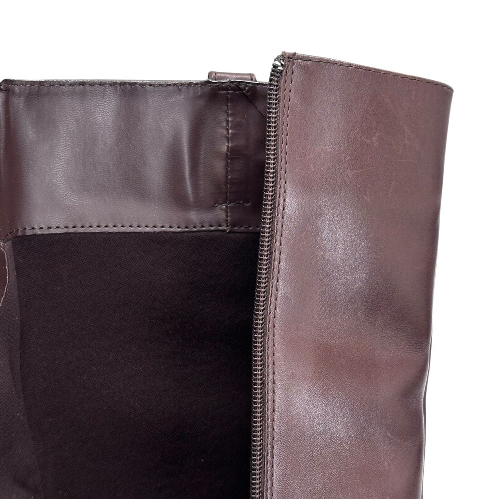 Lauren Ralph Lauren Women's Tall Riding Boots Size 6.5 B Brown Leather Monica - Picture 10 of 12